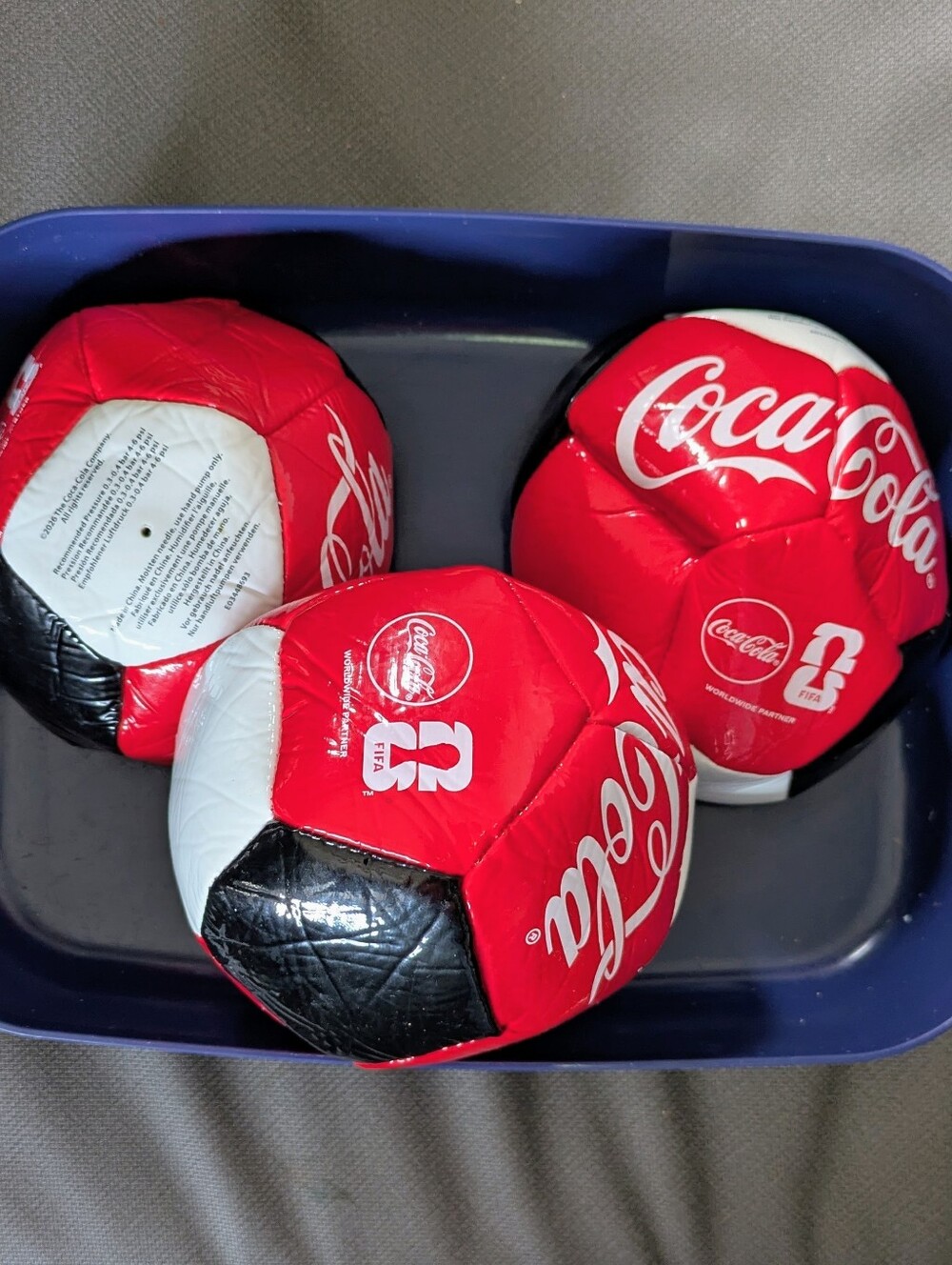 Official Coca-Cola FIFA World Cup 2026 Mini Soccer Ball – Red Edition